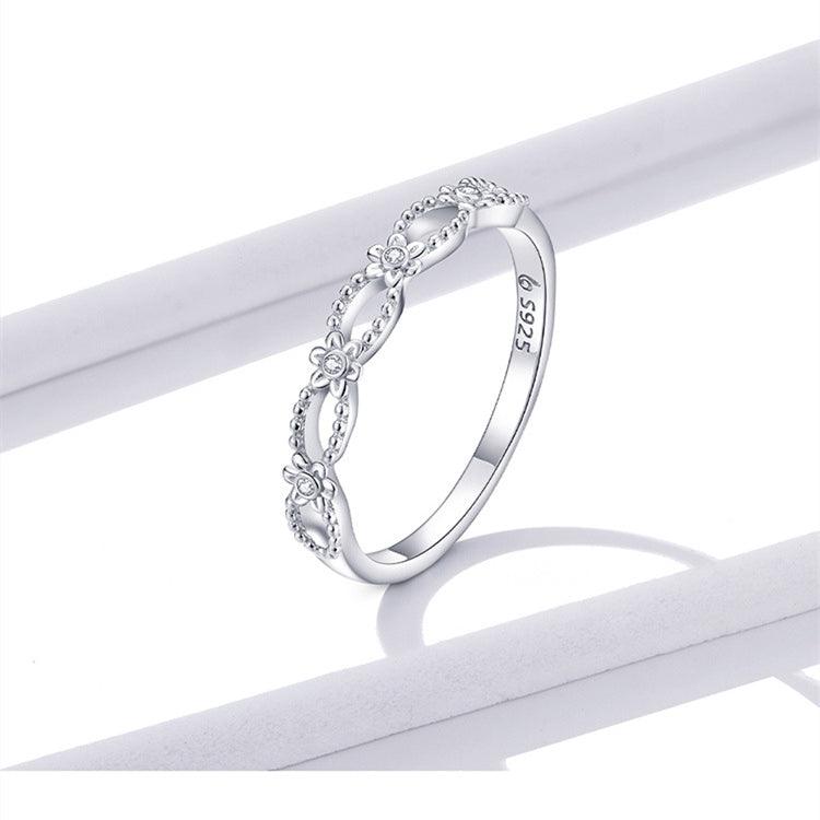 Lace Ring Platinum-plated Simple Pattern Fashion - BUNNY BAZAR