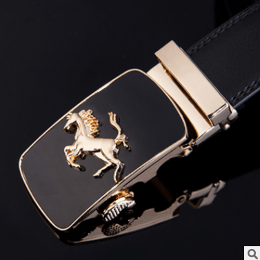 Men's leather factory direct belt buckle leather belt men's automatic belt belt wholesale business - BUNNY BAZAR