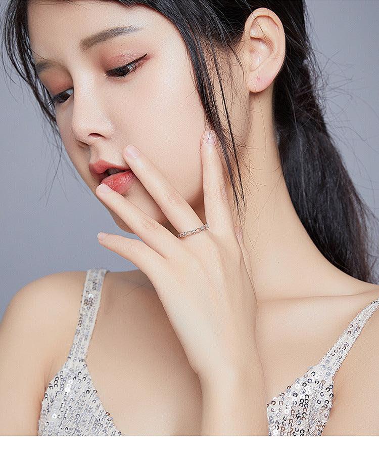 Lace Ring Platinum-plated Simple Pattern Fashion - BUNNY BAZAR