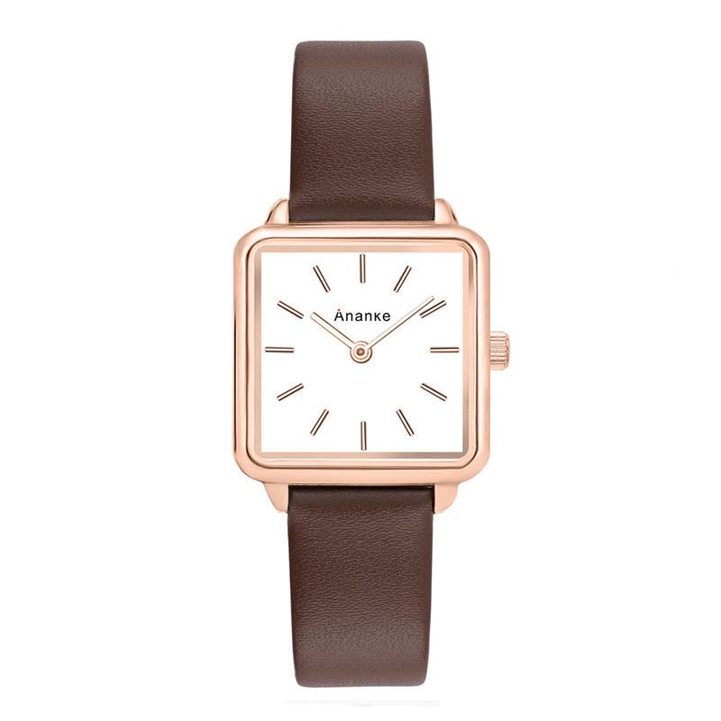 Waterproof Square Ladies Watch Quartz Movement In 26 Different Styles And Colors - BUNNY BAZAR