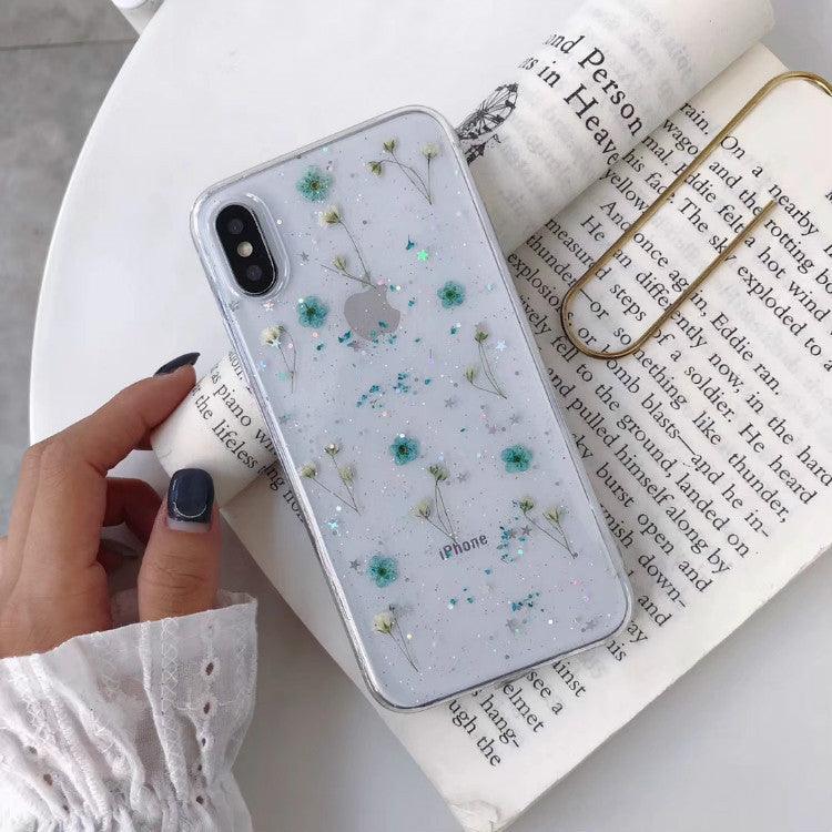 Epoxy Phone Case Dried Flower Protective Cover - BUNNY BAZAR