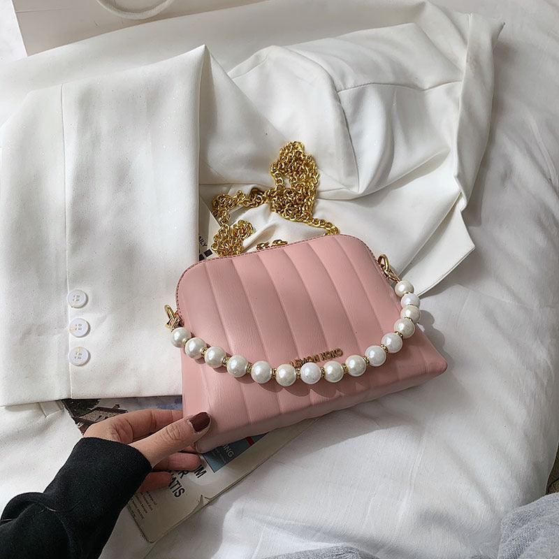 Vertical Shell Bag Beaded Chain Personality - BUNNY BAZAR