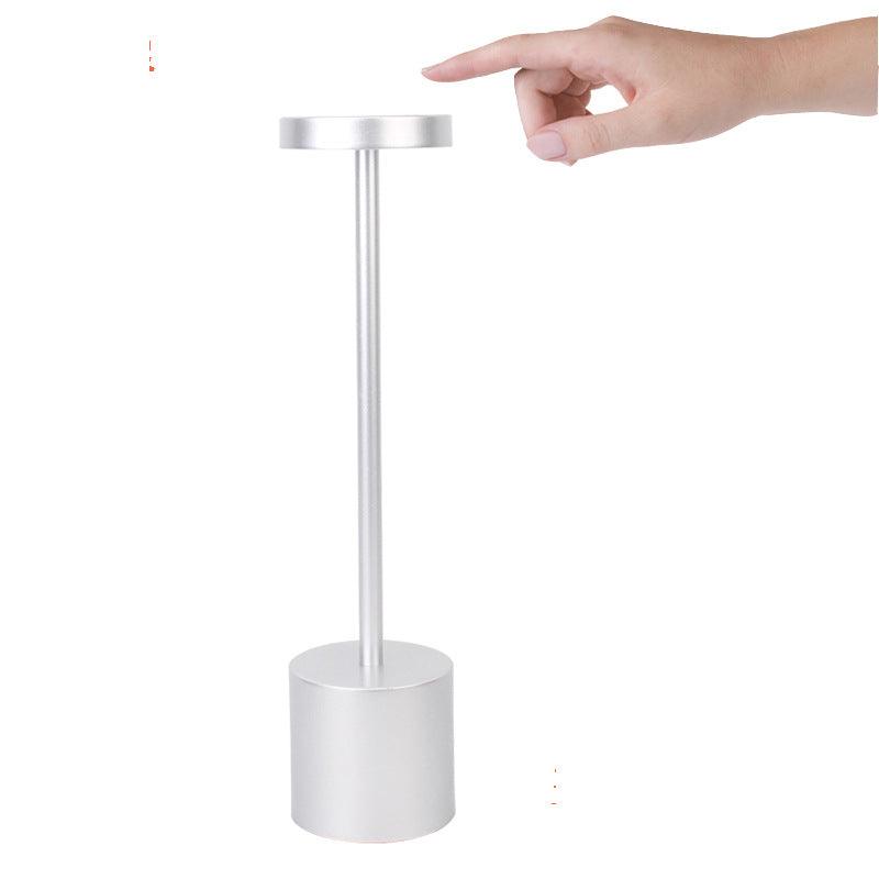LED Aluminum Alloy Waterproof Rechargeable Desk Lamp Touch Dimming Metal Table Lamps For Bar Living Room Reading Camping Light - BUNNY BAZAR