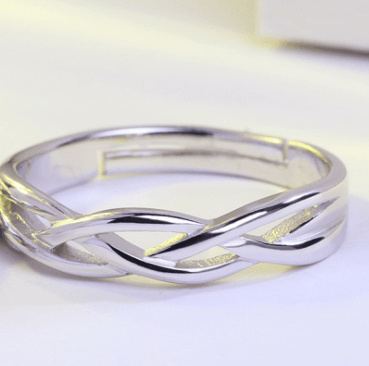 Love Interwoven Ring For Men And Women - BUNNY BAZAR