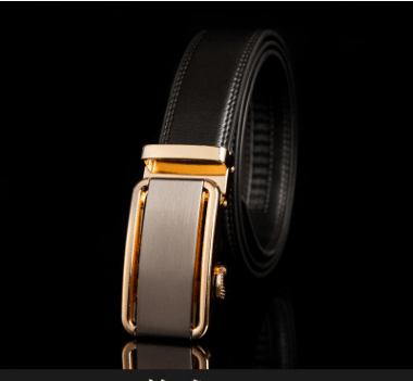 Men's leather factory direct belt buckle leather belt men's automatic belt belt wholesale business - BUNNY BAZAR