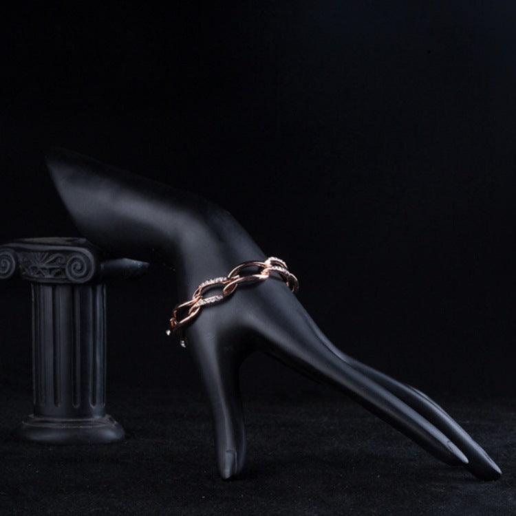 Gorgeous 18K Rose Gold Female Bracelet is Perfect For Accessorizing Any Look - BUNNY BAZAR