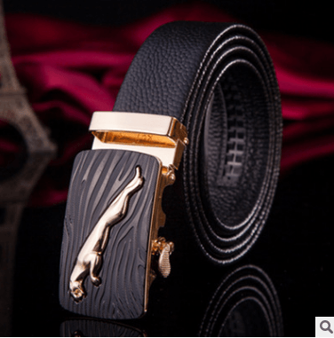Men's leather factory direct belt buckle leather belt men's automatic belt belt wholesale business - BUNNY BAZAR