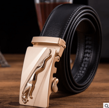 Men's leather factory direct belt buckle leather belt men's automatic belt belt wholesale business - BUNNY BAZAR