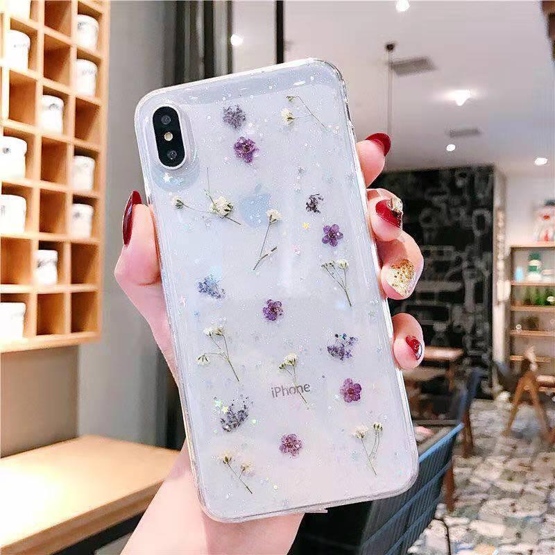 Epoxy Phone Case Dried Flower Protective Cover - BUNNY BAZAR