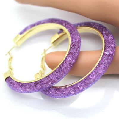 Gold-plated Earrings, Crystal Mesh Chain, Female Earring Jewelry - BUNNY BAZAR