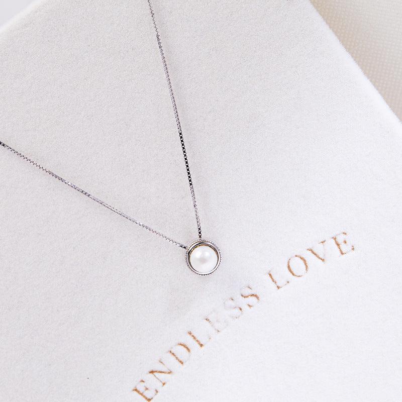 925 Silver Pearl Necklace - BUNNY BAZAR