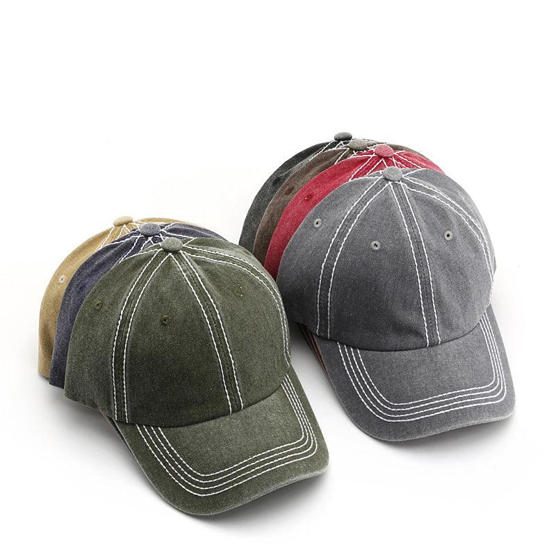Washed And Distressed Light Board Baseball Cap Fashion Trend - BUNNY BAZAR