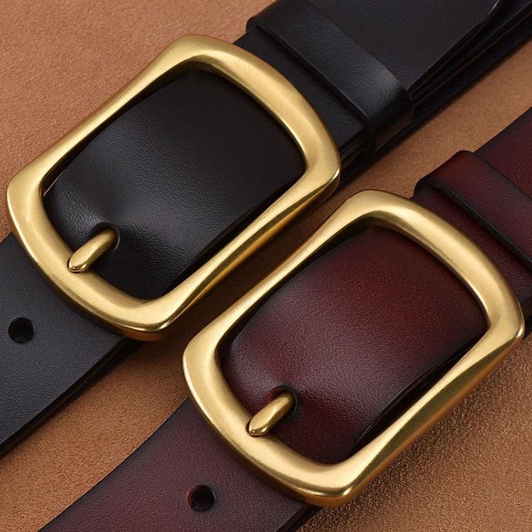 Men's Genuine Leather Belt is The Aerfect Accessory For Any Occasion - BUNNY BAZAR