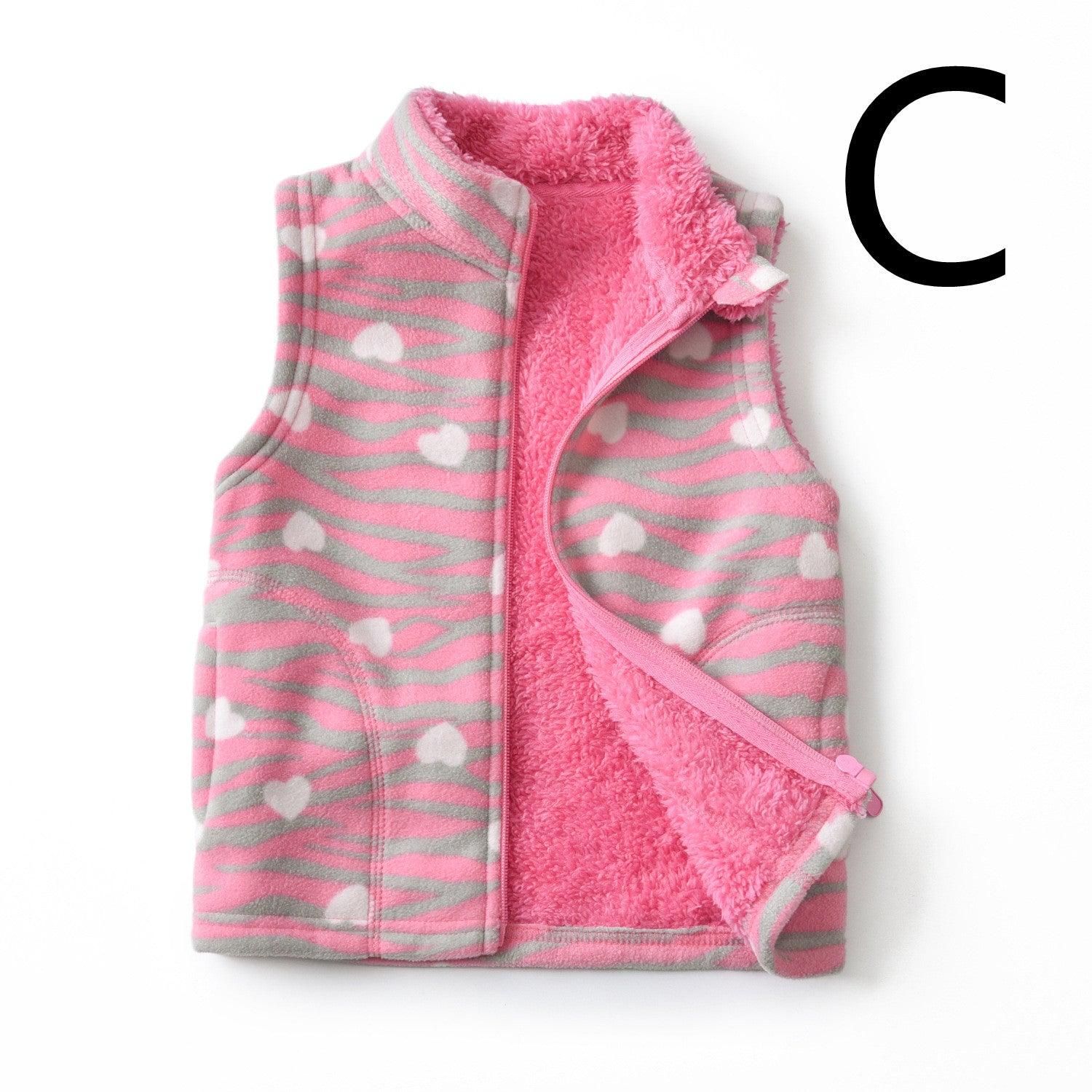 Plus Velvet Thickening Comfortable Warm Fleece Vest - BUNNY BAZAR