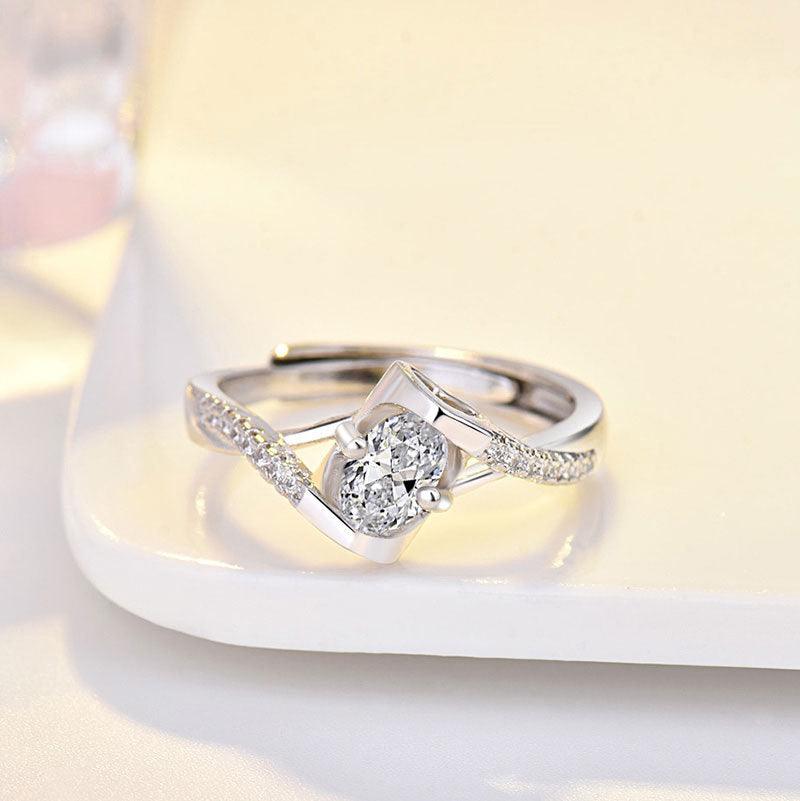 New Diamond Opening Adjustment Ring Women - BUNNY BAZAR