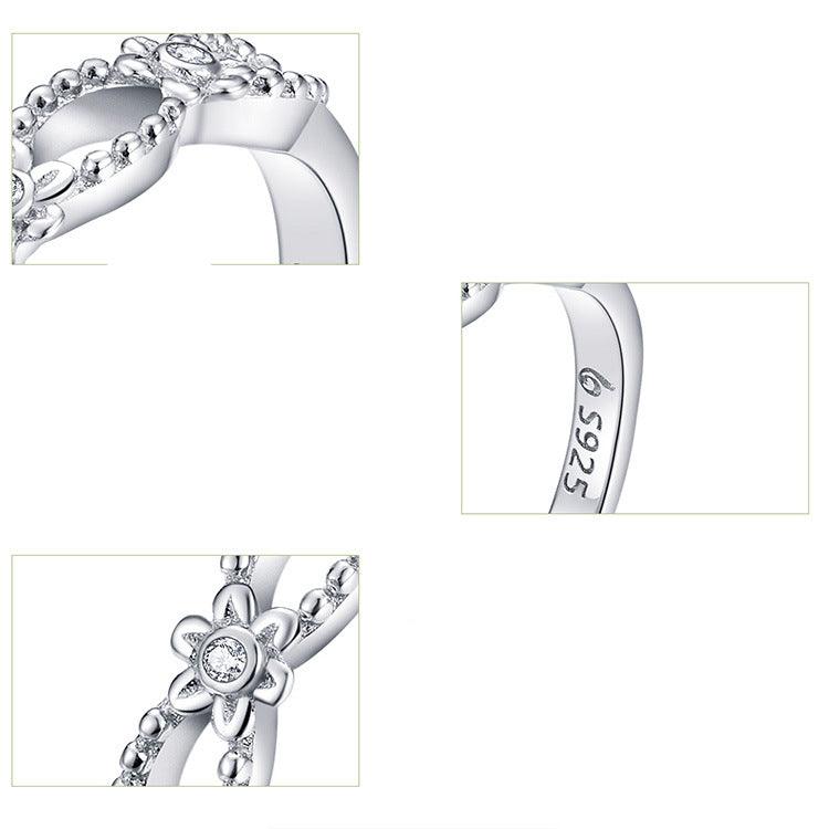 Lace Ring Platinum-plated Simple Pattern Fashion - BUNNY BAZAR