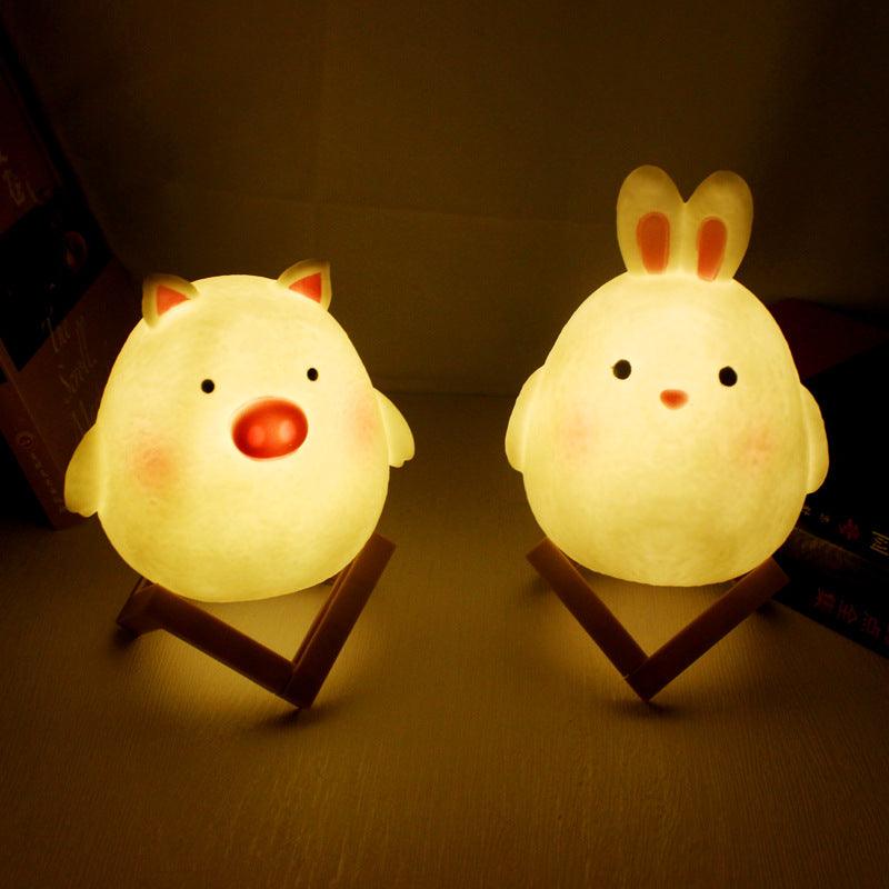 Led Night Light Rabbit Cartoon Ins Creative Children's Luminous Toy - BUNNY BAZAR