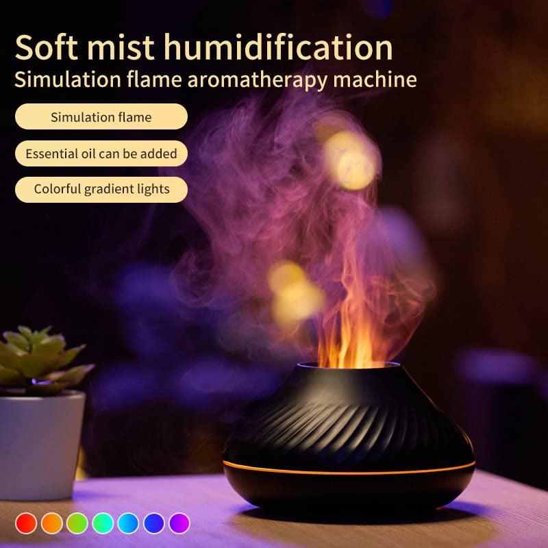 NEW Volcanic Flame Aroma Diffuser is a top-of-the-line device that combines diffusing, humidifying - BUNNY BAZAR