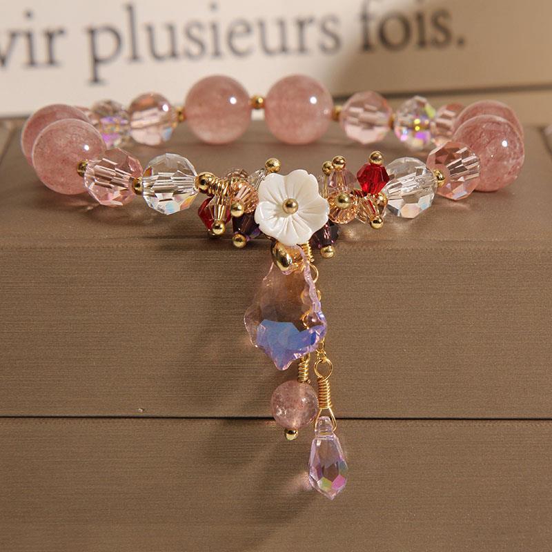 Women's Niche Natural Aquamarine Crystal Bracelet - BUNNY BAZAR