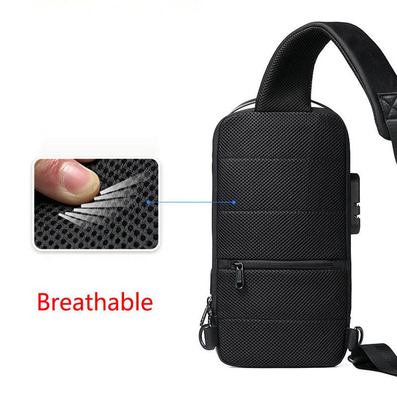 Anti Theft Crossbody Backpack Waterproof USB Charging Port - BUNNY BAZAR