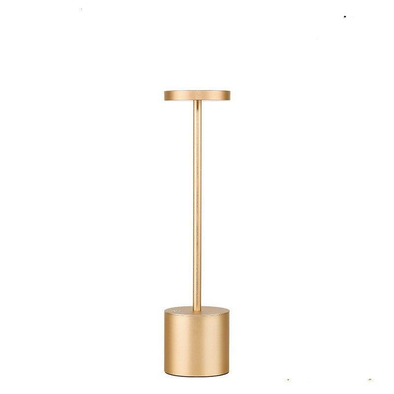 LED Aluminum Alloy Waterproof Rechargeable Desk Lamp Touch Dimming Metal Table Lamps For Bar Living Room Reading Camping Light - BUNNY BAZAR