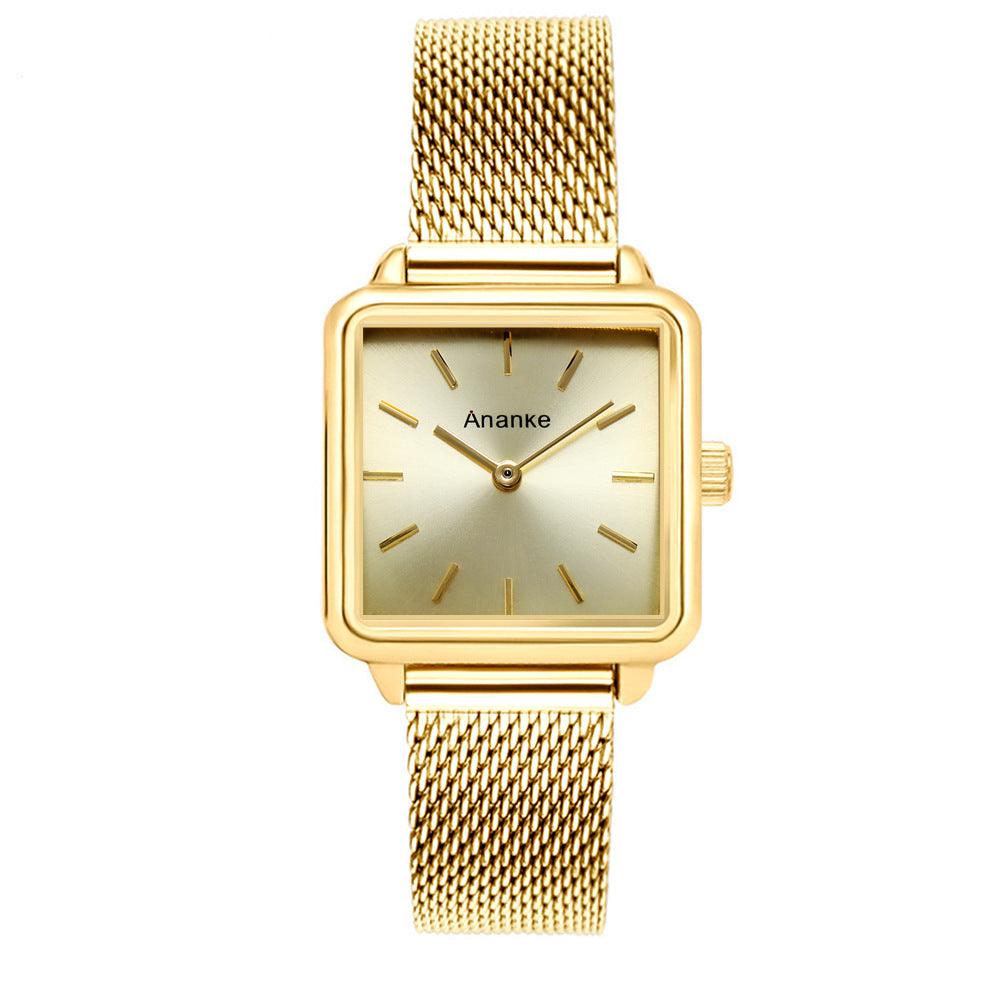 Waterproof Square Ladies Watch Quartz Movement In 26 Different Styles And Colors - BUNNY BAZAR