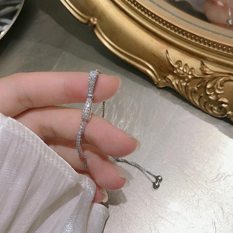Minimalist Bow Pull Women's Bracelet is An Exquisite Addition To Any Style - BUNNY BAZAR