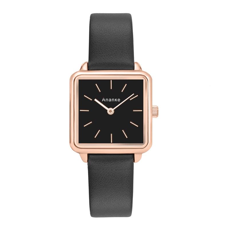 Waterproof Square Ladies Watch Quartz Movement In 26 Different Styles And Colors - BUNNY BAZAR