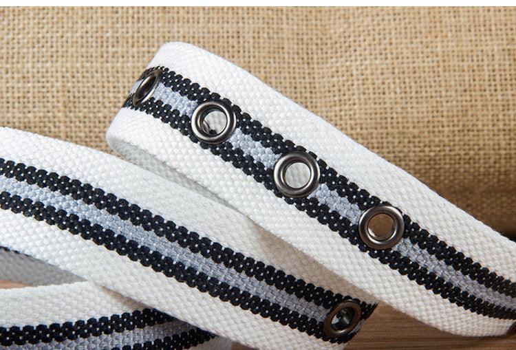 Pin Buckle Canvas Belt Casual - BUNNY BAZAR