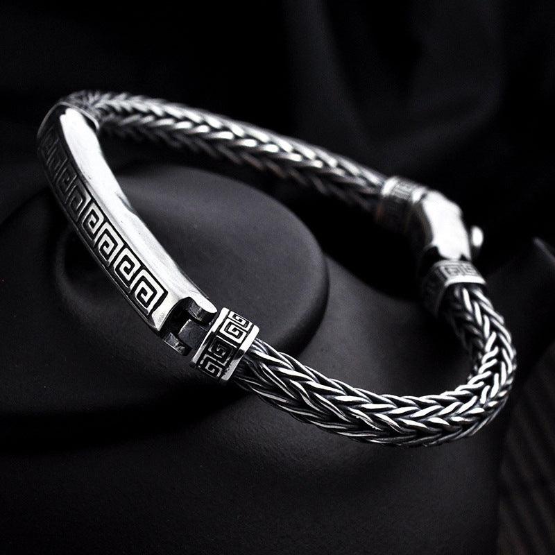Personality Tide Men And Women New Fashion Thai Silver Bracelet - BUNNY BAZAR
