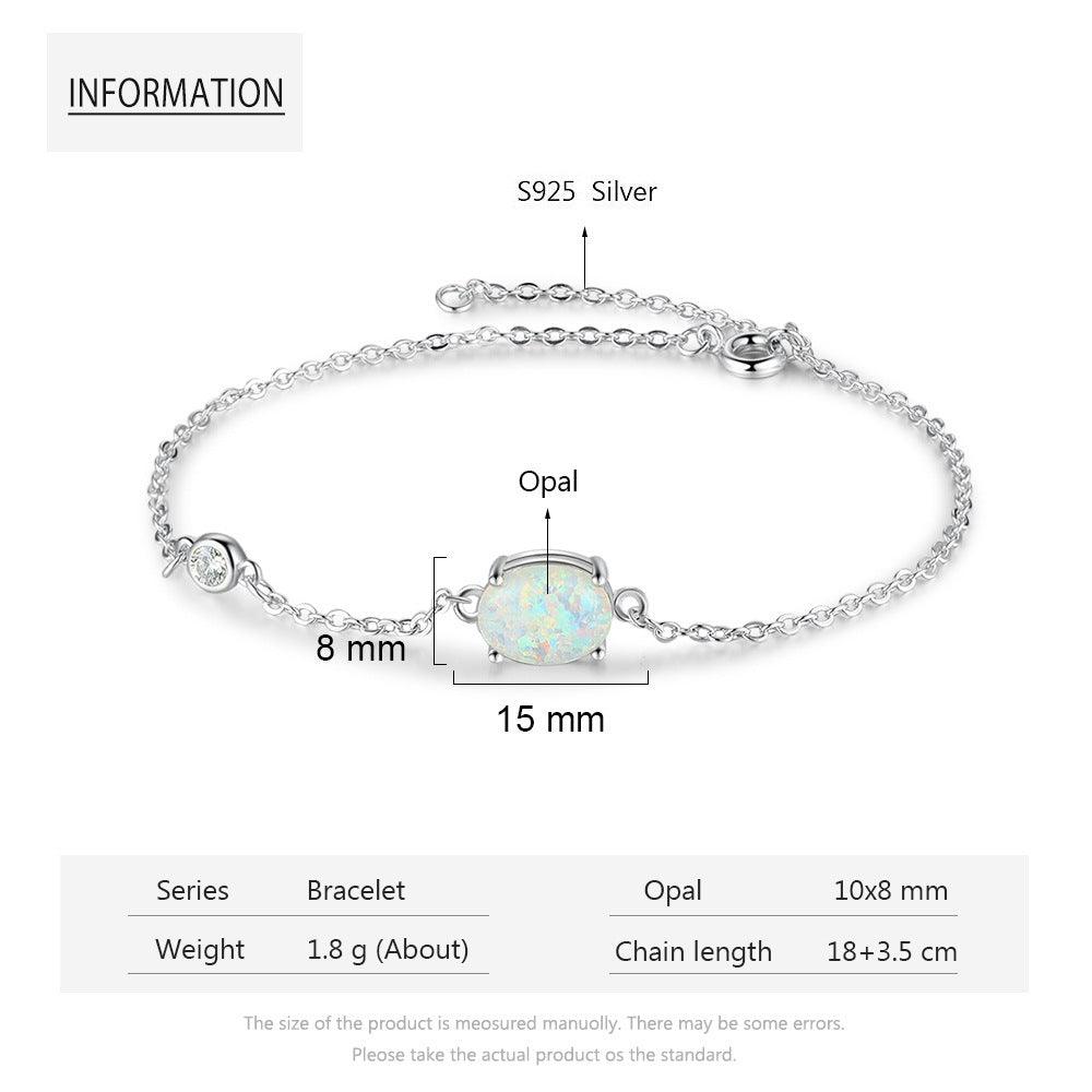 New Jewelry European And American Simple White Silver Bracelet - BUNNY BAZAR
