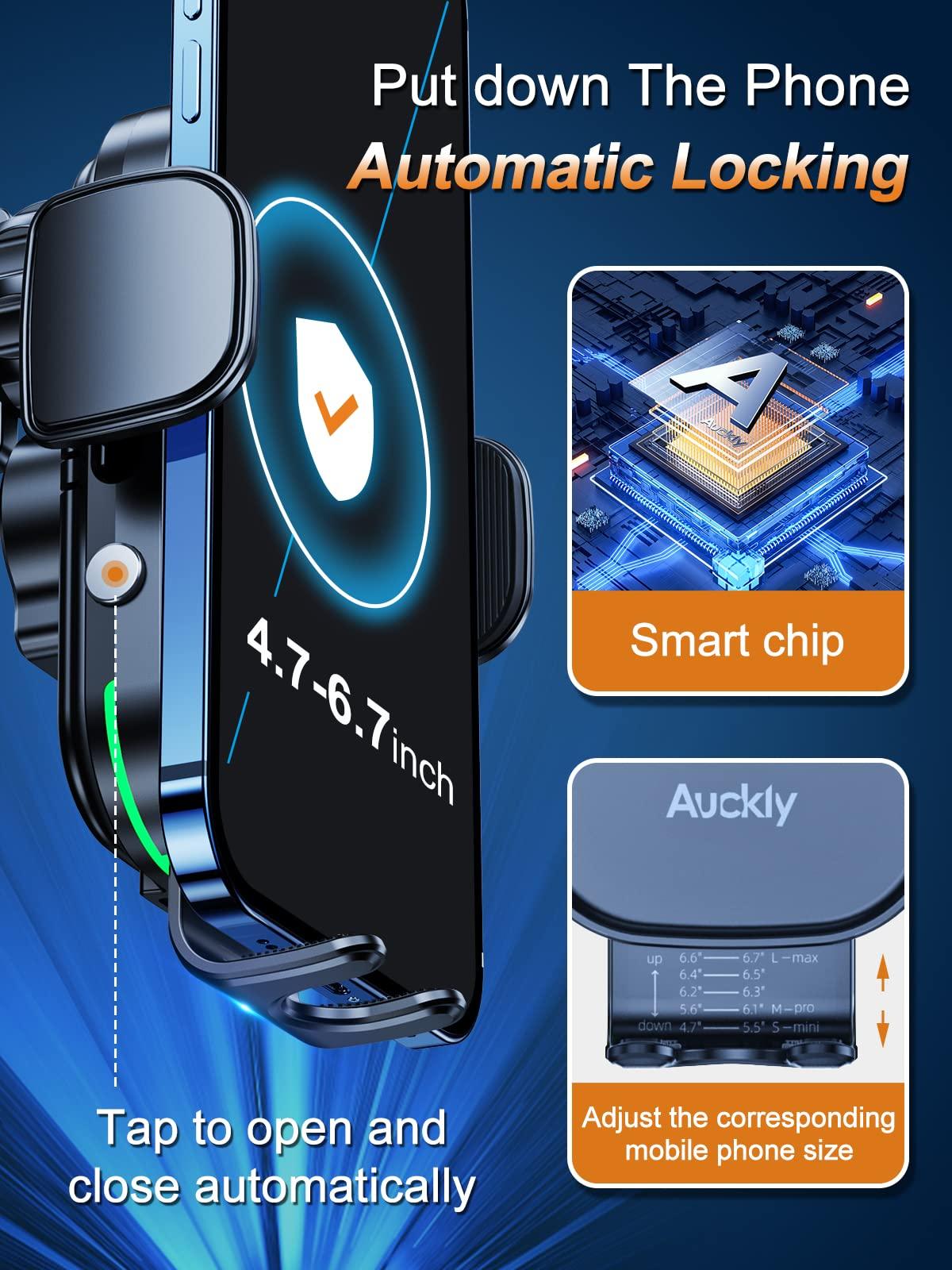 Car Wireless Charger 15W Quick Charge Automatic Induction Navigation Mobile Phone Holder - BUNNY BAZAR