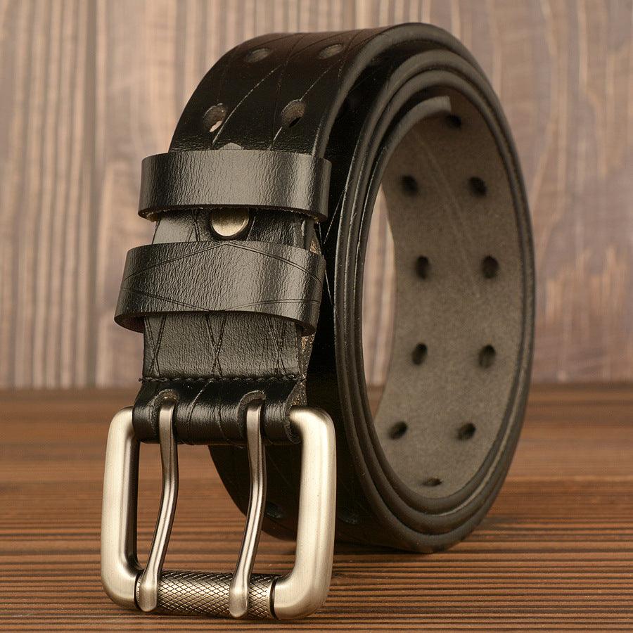Men's Belt Leather Personality Belt Men's Casual Jeans Belt - BUNNY BAZAR