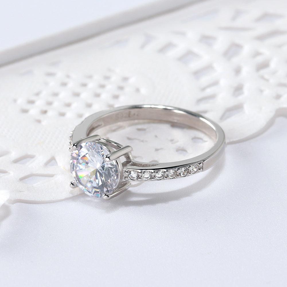 RINNTIN S925 Sterling Silver Diamond Ring Korea - BUNNY BAZAR