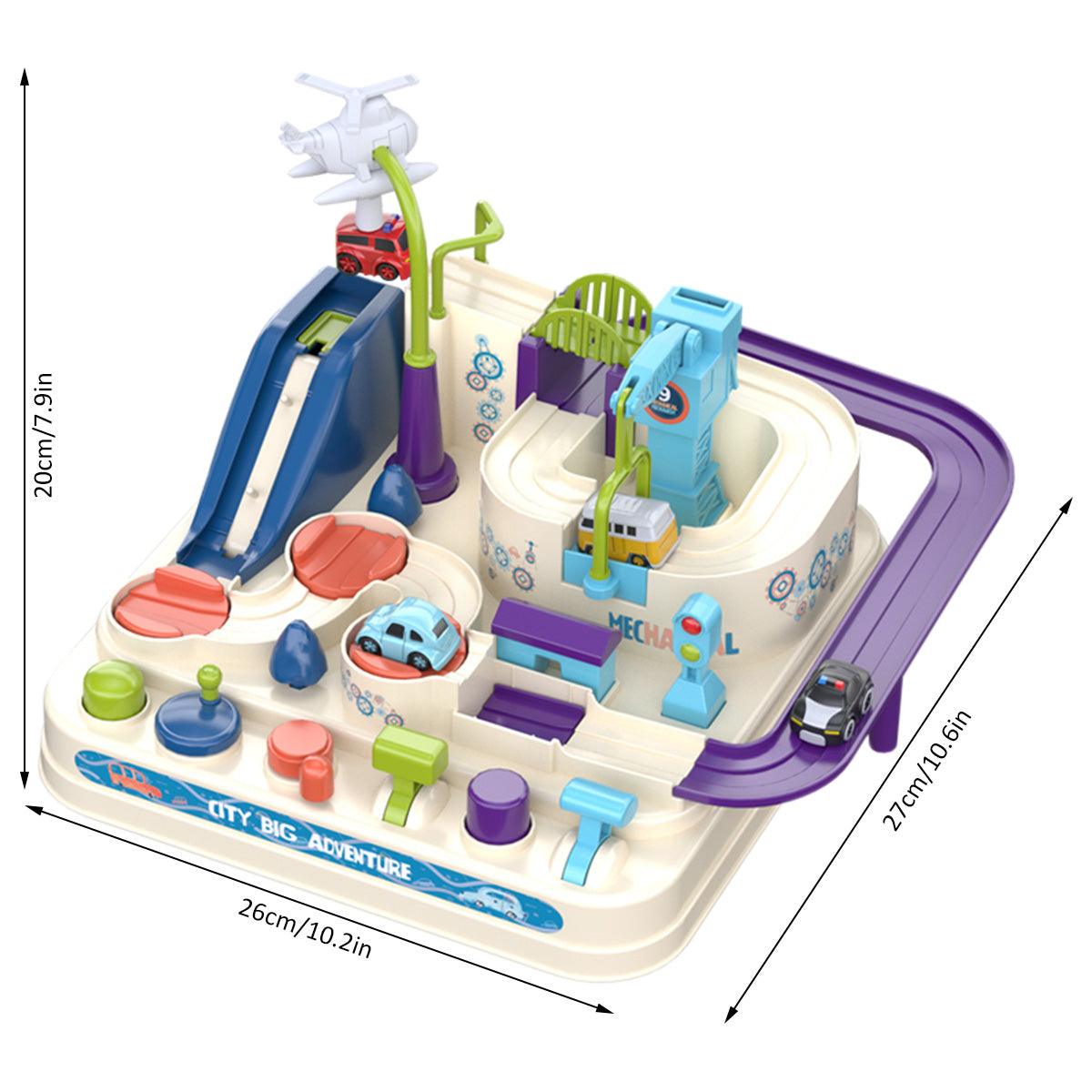 Fashion Mini Macaron Rail Car Parking Lot Toy Set Car Track Kids Toy - BUNNY BAZAR