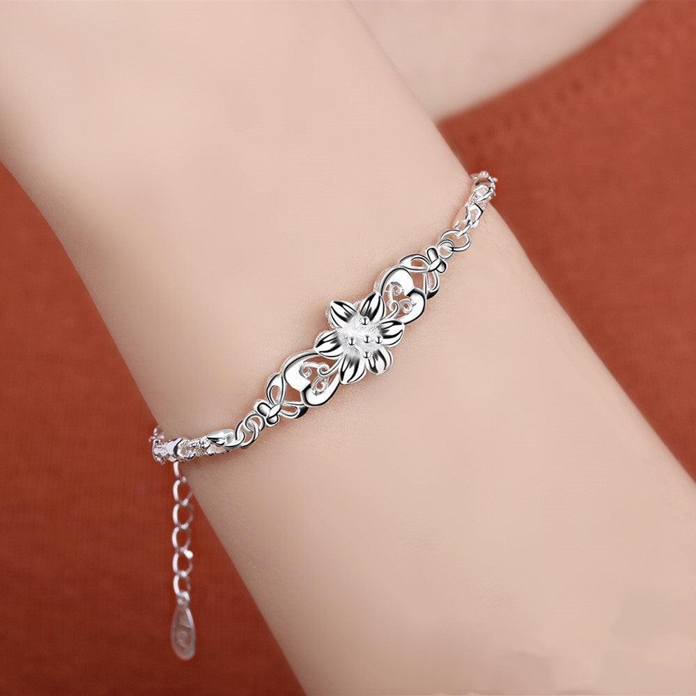 S999 Foot Silver Sterling Bracelet - BUNNY BAZAR