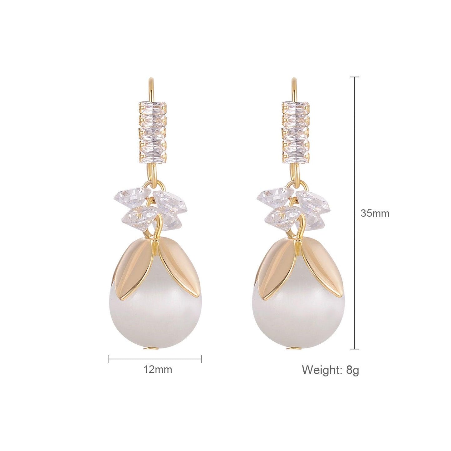 Opal Butterfly Stud Earrings Women - BUNNY BAZAR