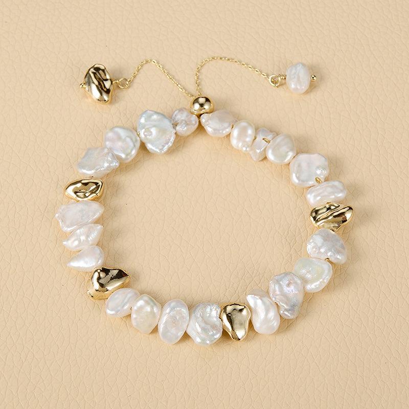 European And American Vintage Classic Metal Pearl Bracelet - BUNNY BAZAR