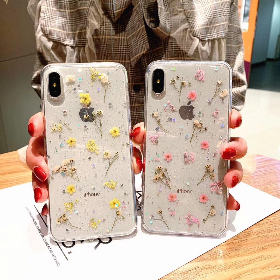 Epoxy Phone Case Dried Flower Protective Cover - BUNNY BAZAR