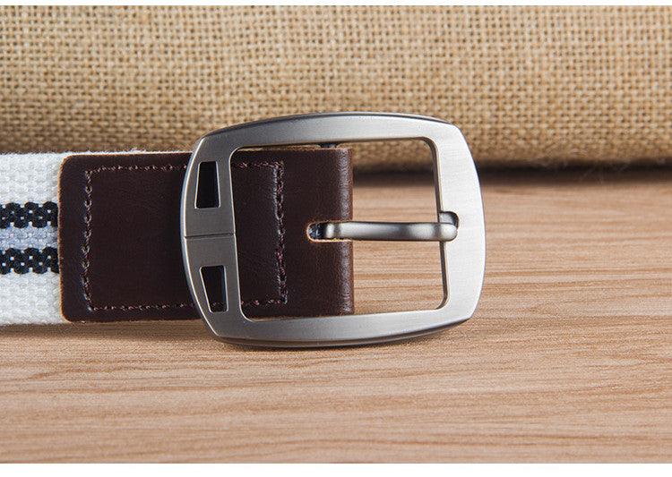 Pin Buckle Canvas Belt Casual - BUNNY BAZAR