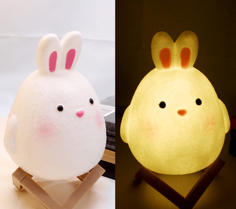 Led Night Light Rabbit Cartoon Ins Creative Children's Luminous Toy - BUNNY BAZAR