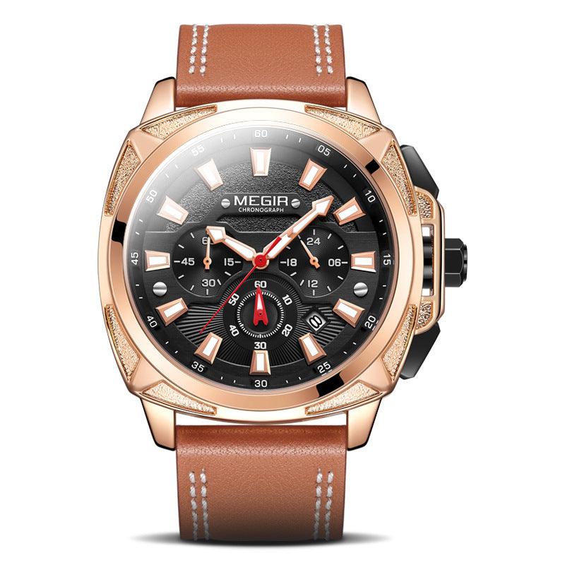 Megir Watch Men's Multifunctional Sports Military Watch Fashion Men's Quartz Watch - BUNNY BAZAR