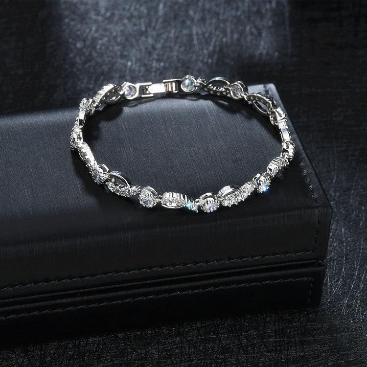 Zircon Inlaid Bracelet Geometric Shape Simple Trendy - BUNNY BAZAR