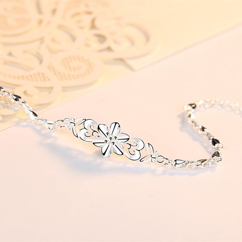S999 Foot Silver Sterling Bracelet - BUNNY BAZAR