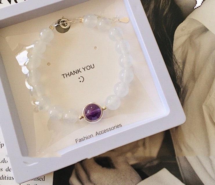 Hot Sale Natural Lavender Amethyst Bracelet Women - BUNNY BAZAR