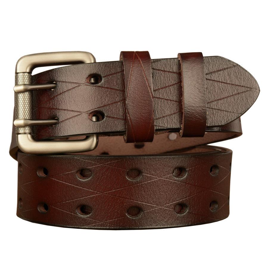Men's Belt Leather Personality Belt Men's Casual Jeans Belt - BUNNY BAZAR