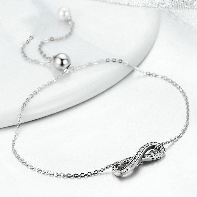Sterling Silver Bracelet Female Personality Diamond Bracelet - BUNNY BAZAR