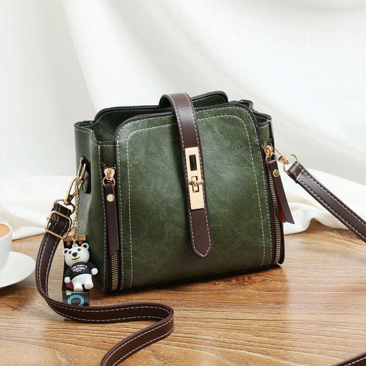 Fashion PU Leather Handbags Small Flap Crossbody Shoulder Messenger Bags Women Vintage Purse Bags - BUNNY BAZAR
