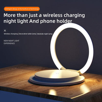 15W Wireless Charging 3 Gear Creative LED Night Light - BUNNY BAZAR