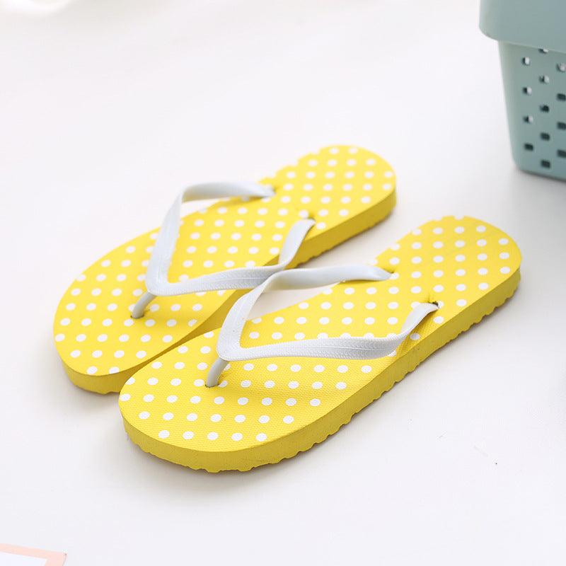 Simple Breathable Polka Dot Women's Slippers - BUNNY BAZAR